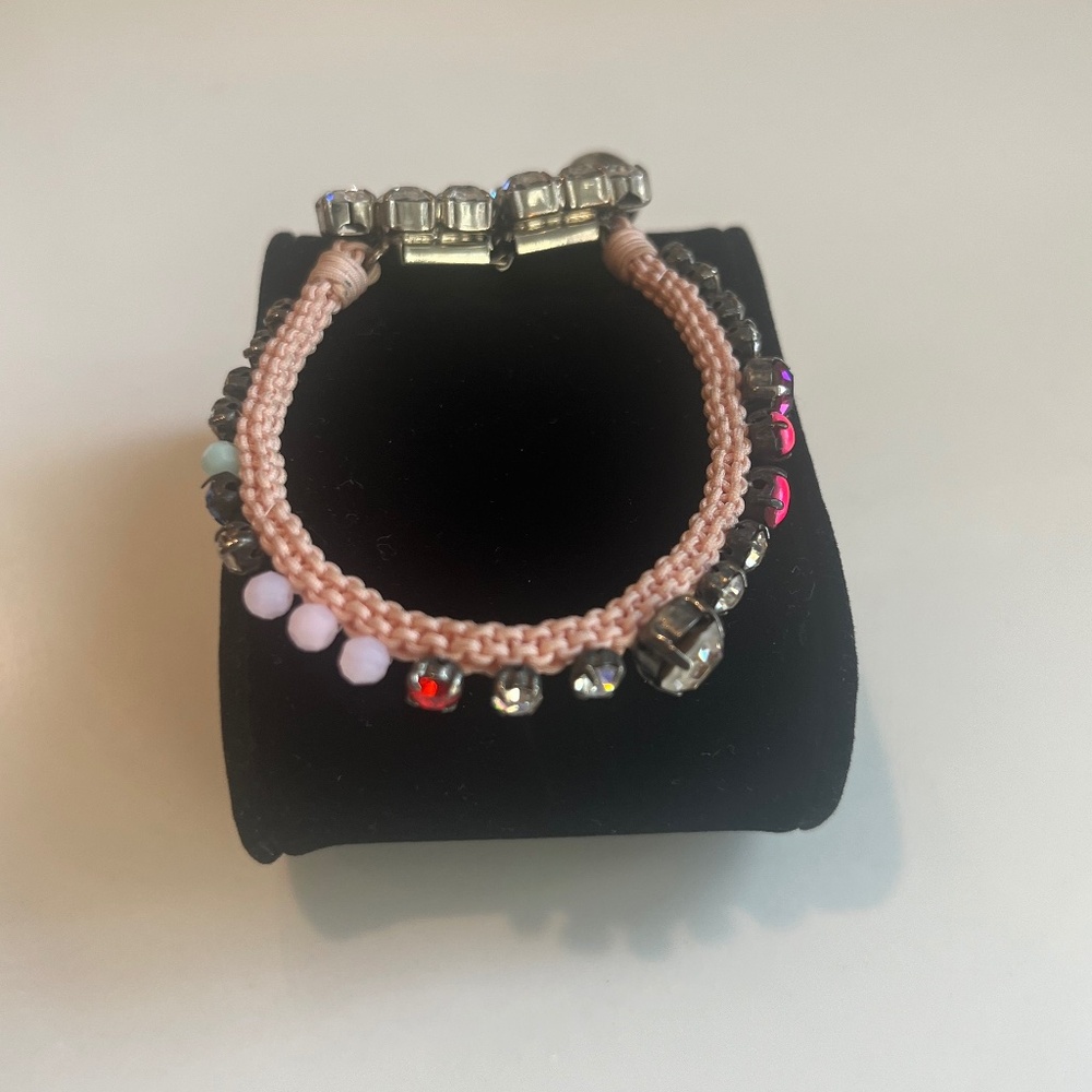 Beaded and Rhinestone Bracelet